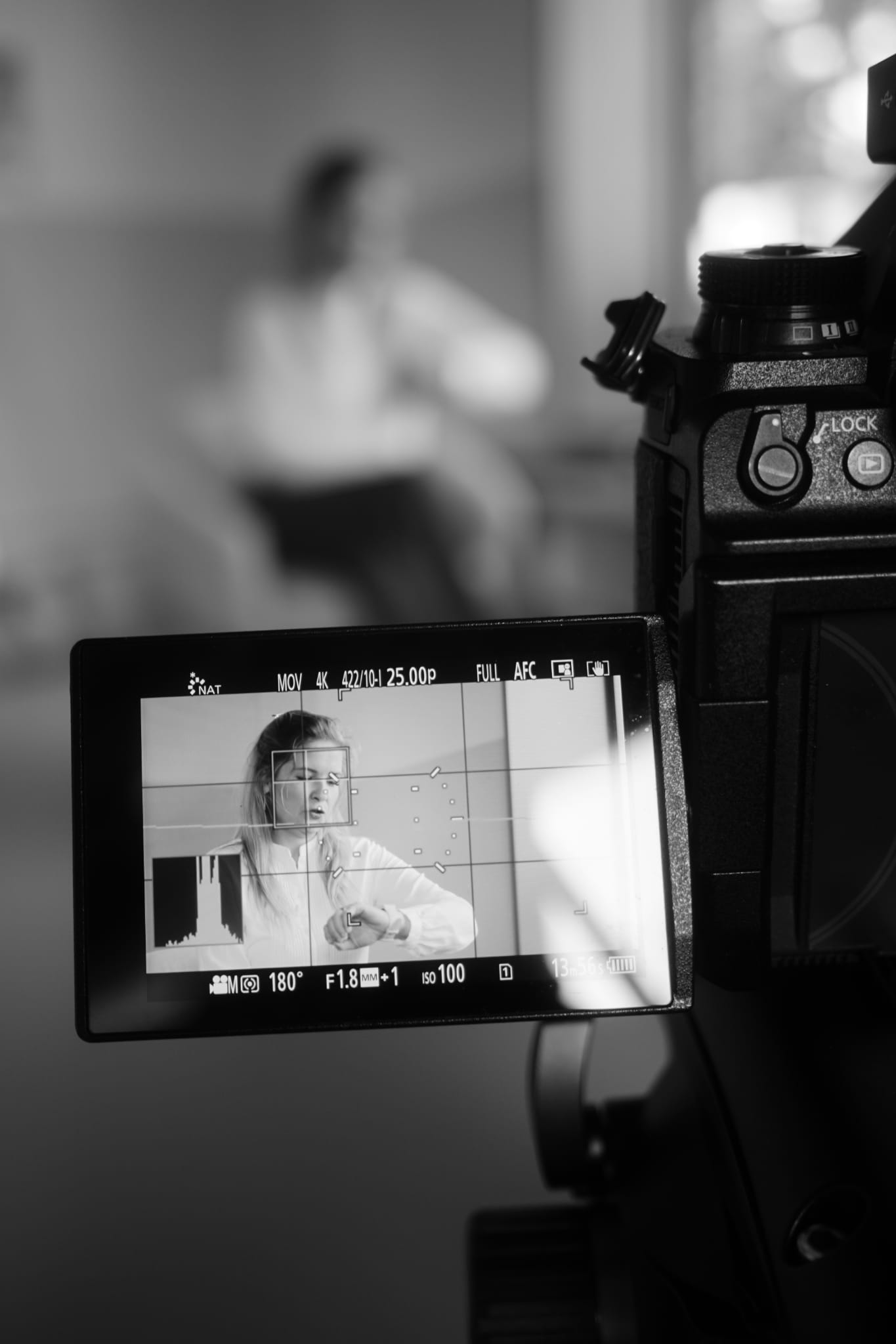 Valentina Lauer bei einer Aufzeichnung